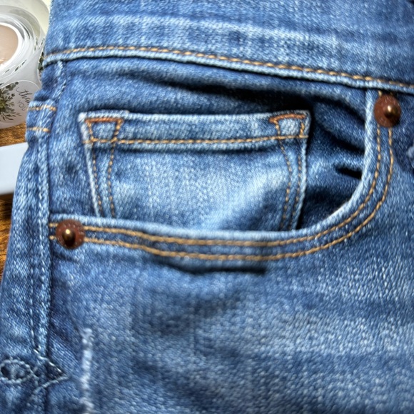 Lucky Brand Womens Jeans 6/28 Blue Straight Sofia High Rise Medium Wash Stretch - Picture 10 of 11